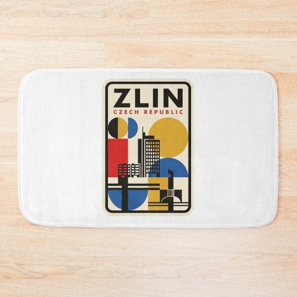 Item preview, Retro Zlin Bauhaus Geometric Skyline designed and sold by k3rstman1.