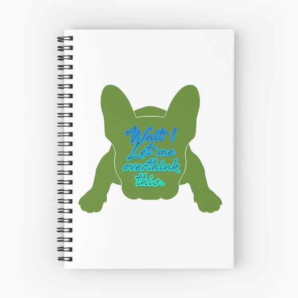 Item preview, Let me overthink this french Bulldog silhouette designed and sold by Anne Londez Studio.