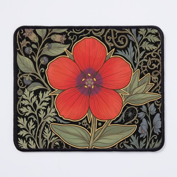 Item preview, The Weatherglass Toxin: Poisonous Anagallis Arvensis Botanical Art Print designed and sold by FreiherrPK.