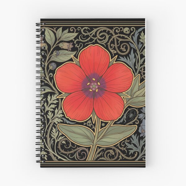 Item preview, The Weatherglass Toxin: Poisonous Anagallis Arvensis Botanical Art Print designed and sold by FreiherrPK.