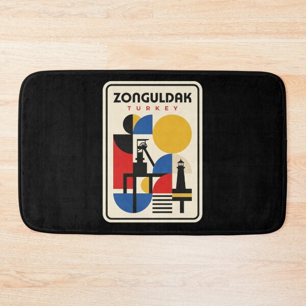 Item preview, Retro Zonguldak Bauhaus Geometric Skyline designed and sold by k3rstman1.