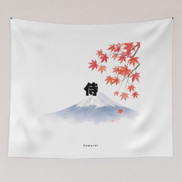 Item preview, Samurai | Mount Fuji & Autumn Leaves | Japanese Design designed and sold by JapanMemoir.