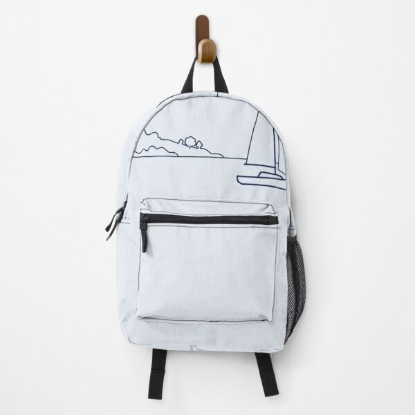 Item preview, Anchored Sailboat Duo | Minimalist Nautical Line Art designed and sold by Zaramodo.