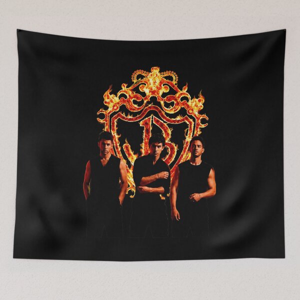 Item preview, Retro Band Flaming Crest Graphic  designed and sold by Spafford84.