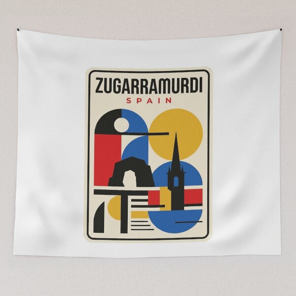 Item preview, Retro Zugarramurdi Bauhaus Geometric Skyline designed and sold by k3rstman1.
