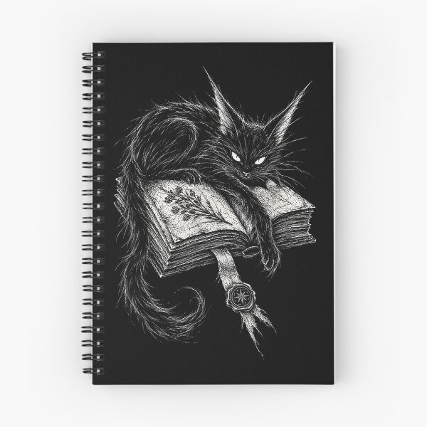Item preview, Black Cat Witch Goth Witchcraft Spell Book Grimoire Occult designed and sold by JaredDeShop.