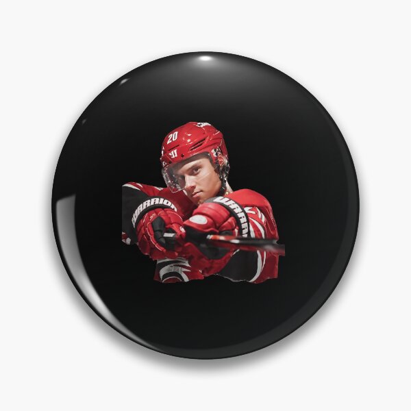 Item preview, Hockey Player Determined Pose Red Uniform Stick designed and sold by Jasolkowski.