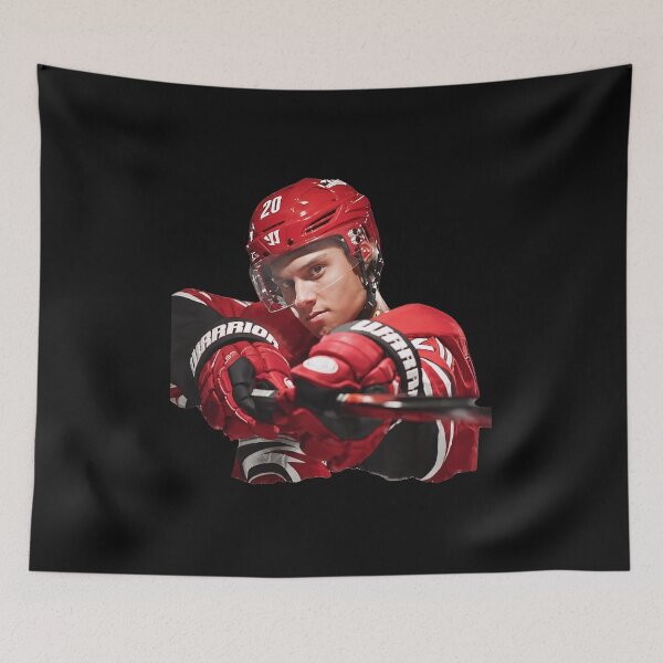 Item preview, Hockey Player Determined Pose Red Uniform Stick designed and sold by Jasolkowski.