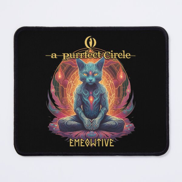 Item preview, Meditating Feline Guru Mystic Circle  designed and sold by ROBERCEAR.