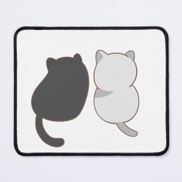 Item preview, Cute Hand Drawn Cats Back View designed and sold by Porpor Artwork.