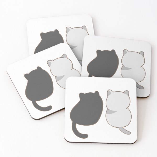Item preview, Cute Hand Drawn Cats Back View designed and sold by Porpor Artwork.