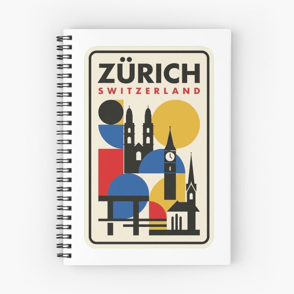 Item preview, Retro Zürich Bauhaus Geometric Skyline designed and sold by k3rstman1.