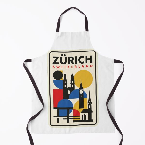 Item preview, Retro Zürich Bauhaus Geometric Skyline designed and sold by k3rstman1.