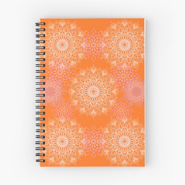 Item preview, Orange Floral Mandala Pattern designed and sold by HappyMind25Std.