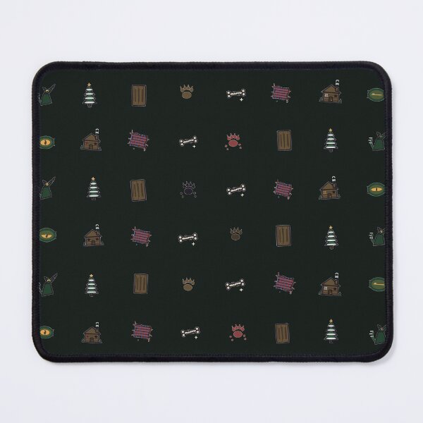 Item preview, Werewolf Forest Vector Micro Icon Seamless Pattern Howling Moon designed and sold by KungPowUnicorn.