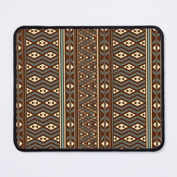 Item preview, Tāniko Tapu: Traditional Māori Geometric Woven Pattern Art Print designed and sold by FreiherrPK.