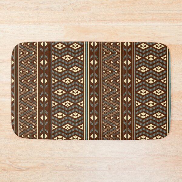 Item preview, Tāniko Tapu: Traditional Māori Geometric Woven Pattern Art Print designed and sold by FreiherrPK.