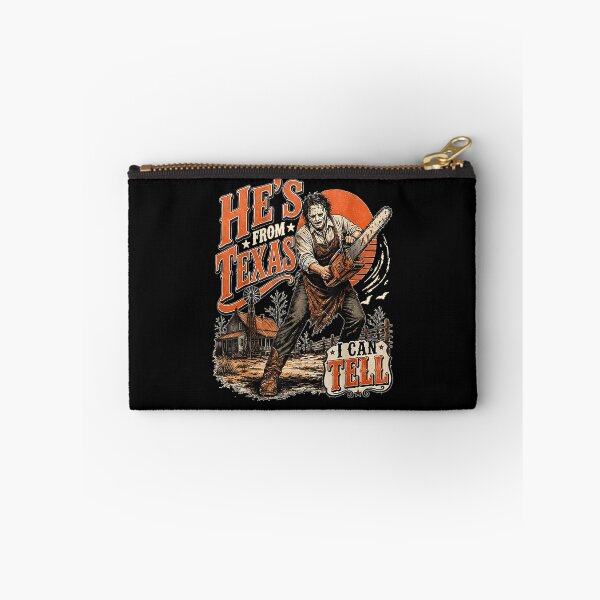 Item preview,  He's from Texas I Can Tell Chainsaw Halloween Horror designed and sold by leevekaArt.