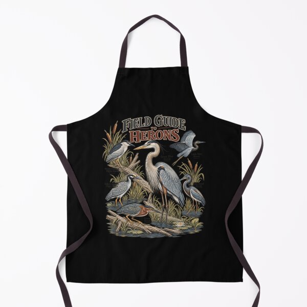 Item preview, Field Guide To Herons Vintage Birdwatching Scientific Illustration Design designed and sold by JimJefferiesSh.