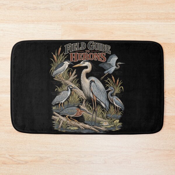 Item preview, Field Guide To Herons Vintage Birdwatching Scientific Illustration Design designed and sold by JimJefferiesSh.