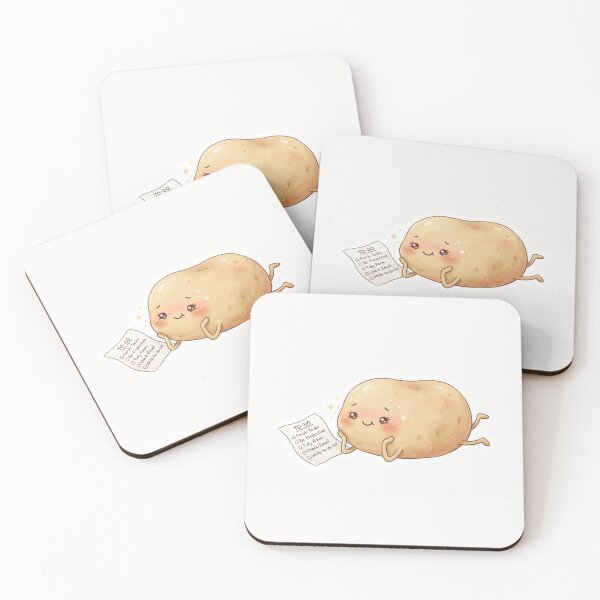Item preview, Procrastinating Kawaii Potato Sticker designed and sold by Cerys-GS.