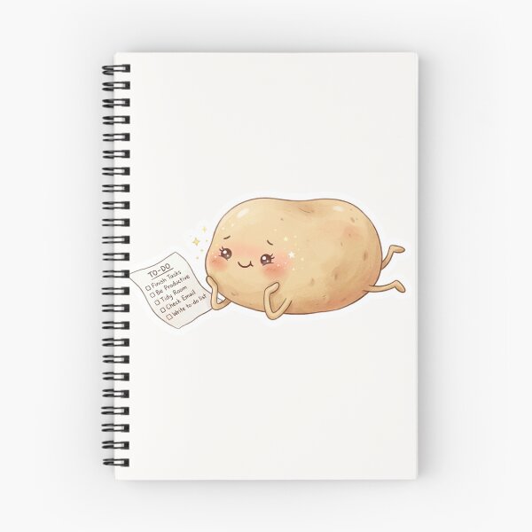 Item preview, Procrastinating Kawaii Potato Sticker designed and sold by Cerys-GS.