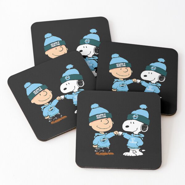 Item preview, Snoopy and Charlie Brown Seattle Kraken Ice Hockey designed and sold by zion28.