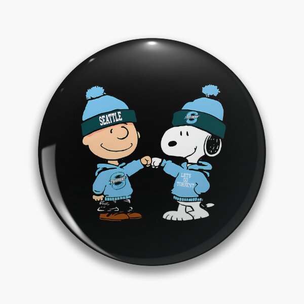 Item preview, Snoopy and Charlie Brown Seattle Kraken Ice Hockey designed and sold by zion28.