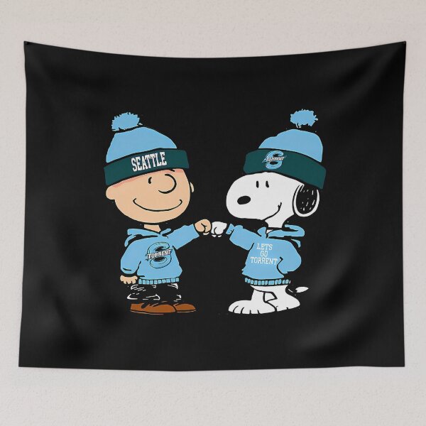 Item preview, Snoopy and Charlie Brown Seattle Kraken Ice Hockey designed and sold by zion28.