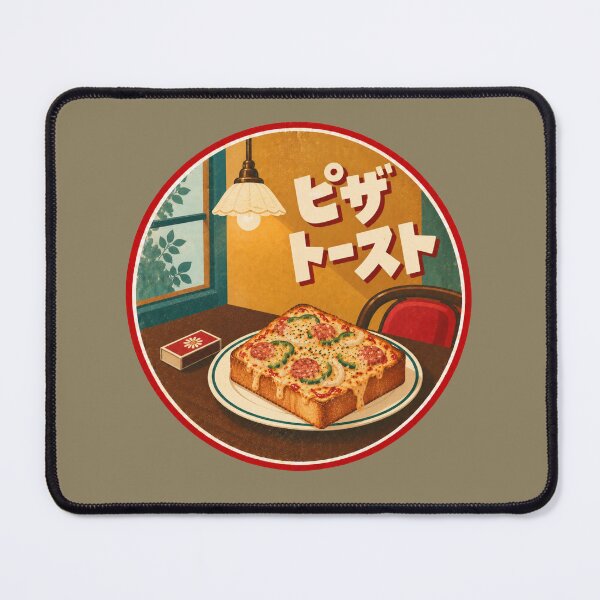 Item preview, Retro Kissaten Pizza Toast – Japanese Vintage Café designed and sold by mellow-koko.