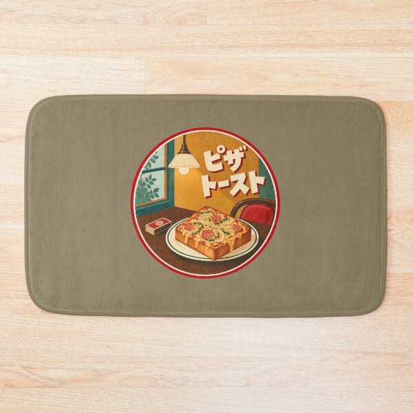 Item preview, Retro Kissaten Pizza Toast – Japanese Vintage Café designed and sold by mellow-koko.