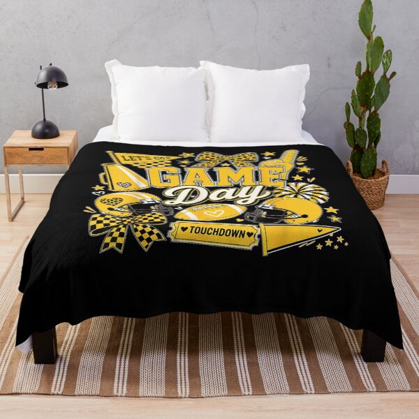 Item preview, Game Day Football Season Black & Gold Yellow Kids Women Men designed and sold by RannaHile.