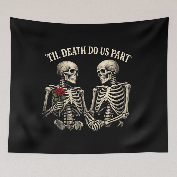 Item preview, Till Death Do Us Part – Skeleton Couple – Gothic Love designed and sold by Nela-&-Lena.