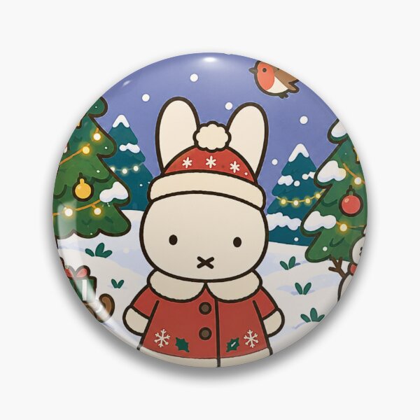 Item preview, Cute Christmas Rabbit Blue Snowy Night designed and sold by Cozy Moss Studio.