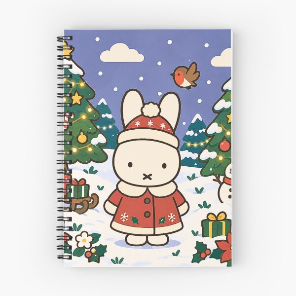 Item preview, Cute Christmas Rabbit Blue Snowy Night designed and sold by Cozy Moss Studio.