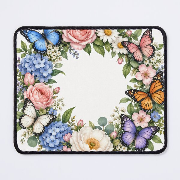 Item preview, Colorful wreath of wildflowers and butterflies designed and sold by ArcaneVisionArt.