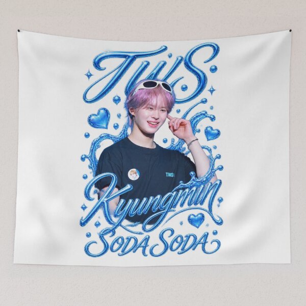 Item preview, Bright Y2K Water Splash Soda Typography TWS Kyungmin designed and sold by Valeree Store.