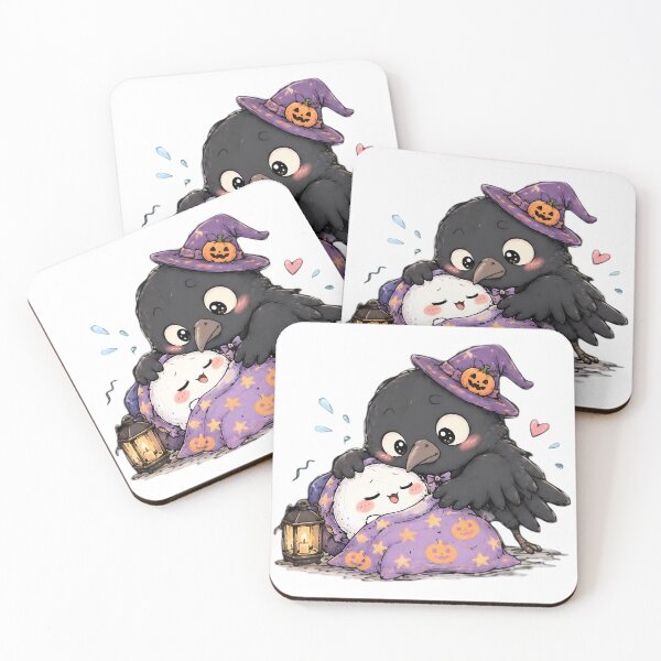 Item preview, Halloween Raven Cute designed and sold by MOONVEIL ATELIER.