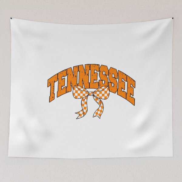 Item preview, Tennessee Collegiate Style Checkered Bow designed and sold by LochlanKind.