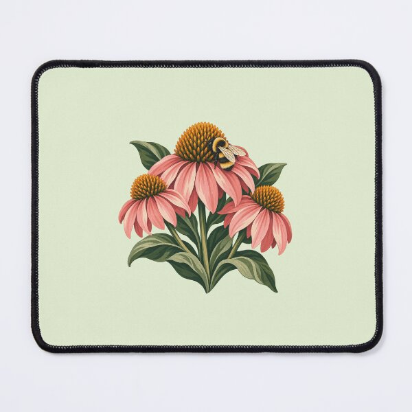 Item preview, Pink Coneflowers and Bumblebee designed and sold by Triple-NTH.