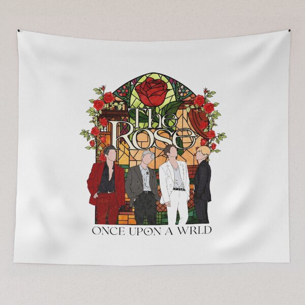 Item preview, Band Inspired Floral Stained Glass Tee designed and sold by LochlanKind.