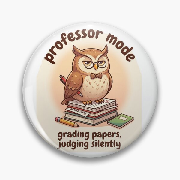 Item preview, Professor Mode Owl - Grading Papers Judging Silently Funny Teacher Gift designed and sold by AMBAYK.