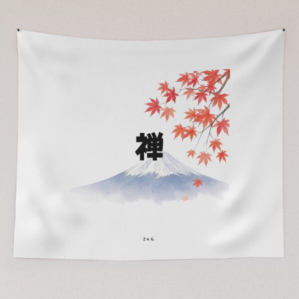 Item preview, Zen | Mount Fuji & Autumn Leaves | Japanese Design designed and sold by JapanMemoir.