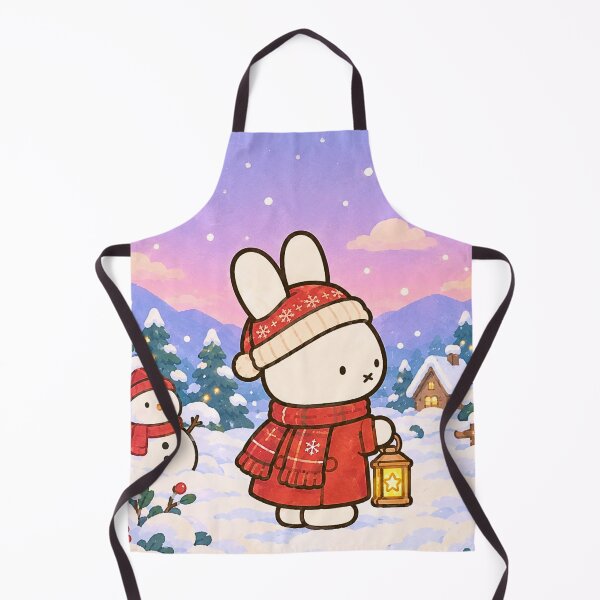 Item preview, Cute Christmas Rabbit Lantern Winter Cottage designed and sold by Cozy Moss Studio.