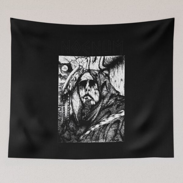 Item preview, Gothic Cloak Figure Dark Art Monochrome Print designed and sold by MATTHCORIN.