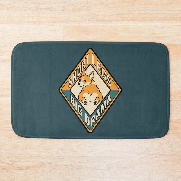 Item preview, Short Legs Big Drama Retro Corgi Motel Badge designed and sold by DripCultureLab.