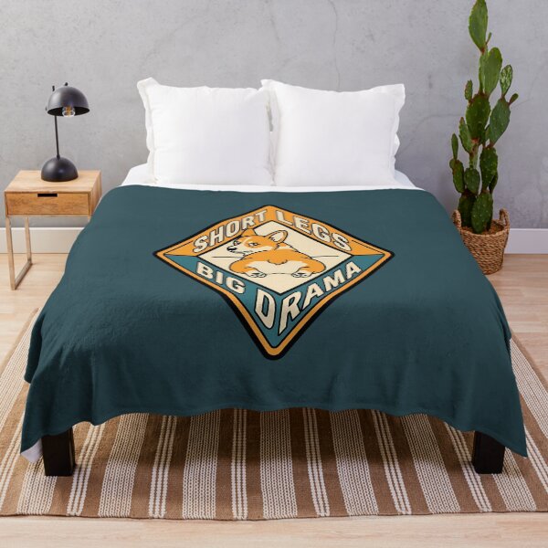 Item preview, Short Legs Big Drama Retro Corgi Motel Badge designed and sold by DripCultureLab.