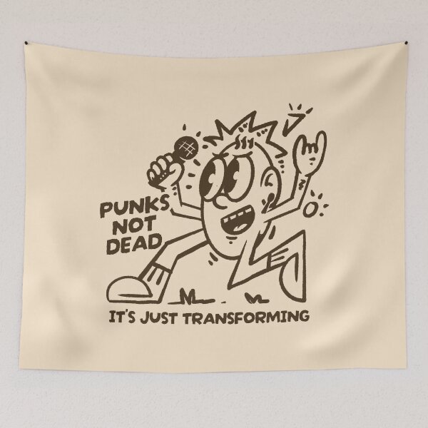 Item preview, Punks Not Dead It's Just Transforming - Vintage Cartoon designed and sold by adipra.