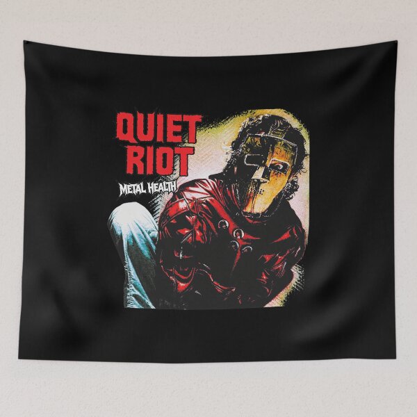 Item preview, Quiet Riot Metal Health Masked Figure Illustration designed and sold by MATTHCORIN.