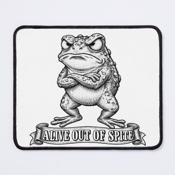 Item preview, Alive Out of Spite Frog Funny Gift designed and sold by InkwellOddity.